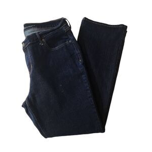 Old‎ Navy Dark Denim Curvy Mid-Rise Straight always Jeans Size 14 Petite